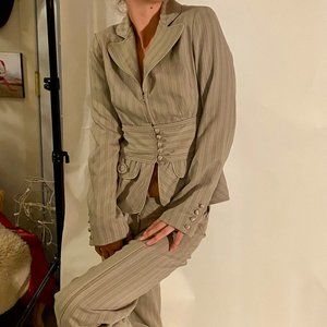 Authentic Louis Verdad beige pantsuit.